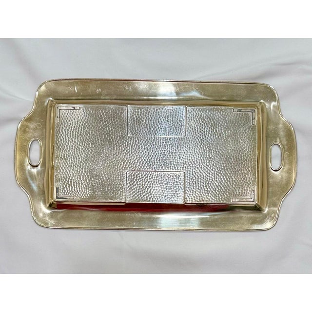 Japanese Vintage Japanese Gilt Phoenix Smoking Set With Working Lighter, Circa 1950–1953 For Sale - Image 3 of 12