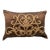 Medallion Scroll Hand Embroidered Satin Decorative Lumbar Pillow Cover For Sale