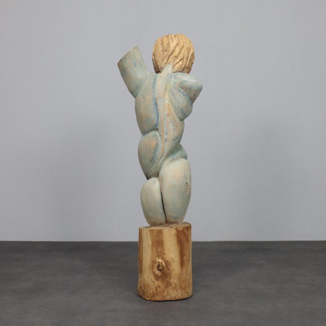 Tom De Munk-Kerkmeer, Carved Sculpture, 1990s, Wood For Sale - Image 3 of 10