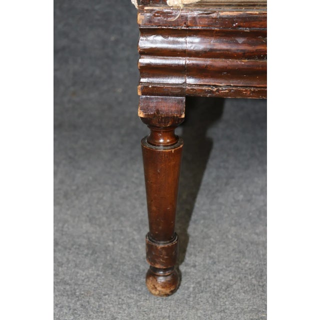 Late 19th Century Period English 1790-1820s Era Mahogany Regency Settee For Sale - Image 5 of 12