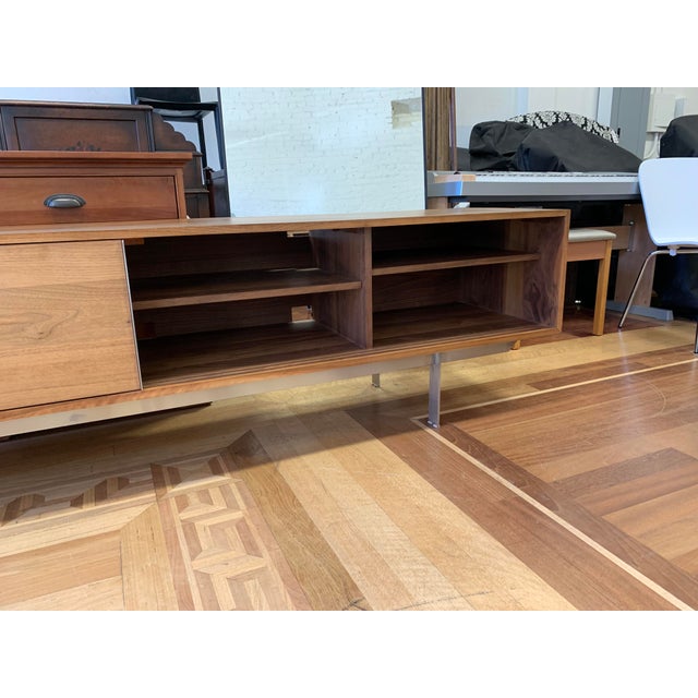 Room Board Smith Walnut Media Cabinet Chairish