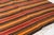 Turkish Mid 20th Century Tribal Striped Rug - Bohemian Home Decor Flatweave For Sale - Image 3 of 10