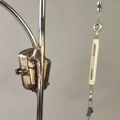 Metal Magnetic Levitation Floor Lamp by Miki Scaglione for Villa G.Pesce For Sale - Image 7 of 13