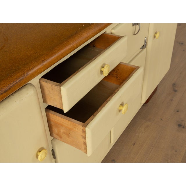 Mid-Century Modern Vintage Art Deco Kitchen Cupboard, 1920s For Sale - Image 3 of 11