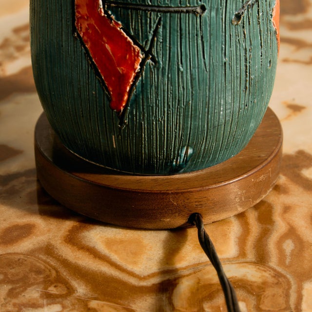 Ceramic Table Lamp by Jiří Georges & Paul Pannier, 1970s For Sale - Image 9 of 13