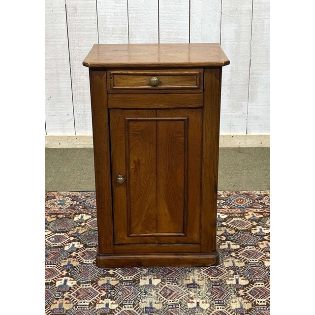 Early 20th Century Chestnut Bedside Table, 1890s For Sale - Image 12 of 12