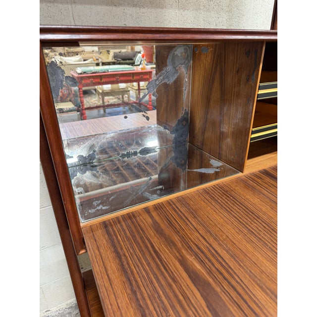 1960s Mid Century Kurt Ostervig Style Teak Secretary Bookcase For Sale - Image 5 of 11