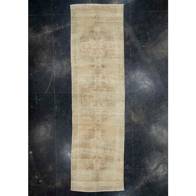 Brown Turkish Vintage Rug 4'2" x 14'4" #21405 For Sale - Image 8 of 8