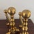 Metal 20th Century Brass Cannonball Andiron Bookends a Pair For Sale - Image 7 of 9