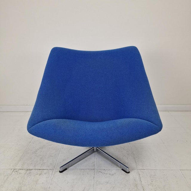 1960s Oyster Lounge Chair with Cross Base by Pierre Paulin for Artifort, 1960s For Sale - Image 5 of 15