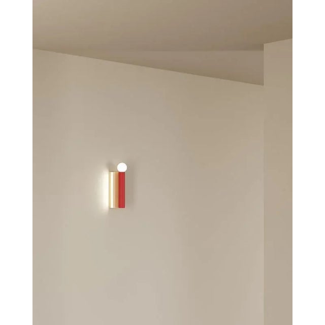 Pink Tube and Rectangle Wall Light by Atelier Areti For Sale - Image 6 of 7