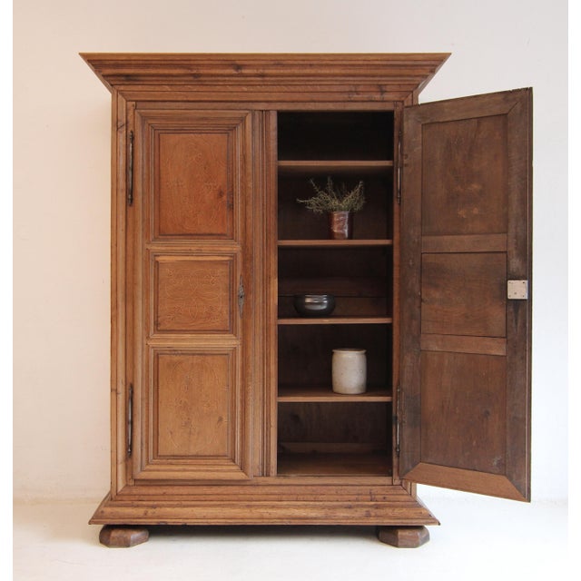 Antique Provincial Oak Cabinet with Inlays, 1800s For Sale - Image 4 of 18