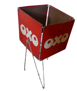 Oxo Cube Tin Shop Display Dispenser, 1950s