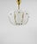 Petite Curved Basket Chandelier in Brass & Glass attributed to J. T. Kalmar for Kalmar, Austria, 1950s For Sale - Image 16 of 18