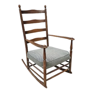 Stickley Co. Shaker Type Chestnut Ladder Back Rocker , Nyc Circa 1910s