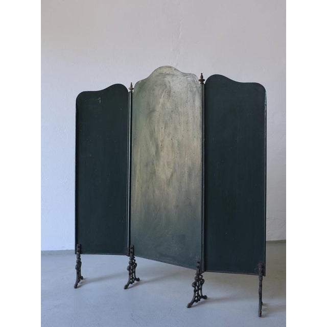 1920s Art Nouveau Hand-Painted Fireplace Screen, 1920s For Sale - Image 5 of 7