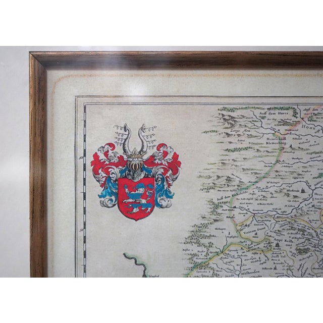 Pair of English Framed & Matted Map Prints For Sale - Image 10 of 14