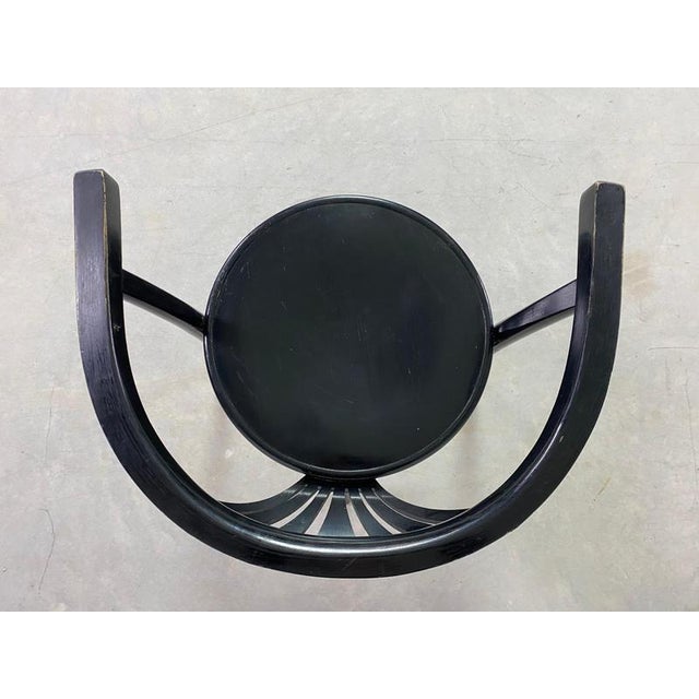 Black Secession Seating Group attributed to Fischel, 1890s, Set of 3 For Sale - Image 11 of 13