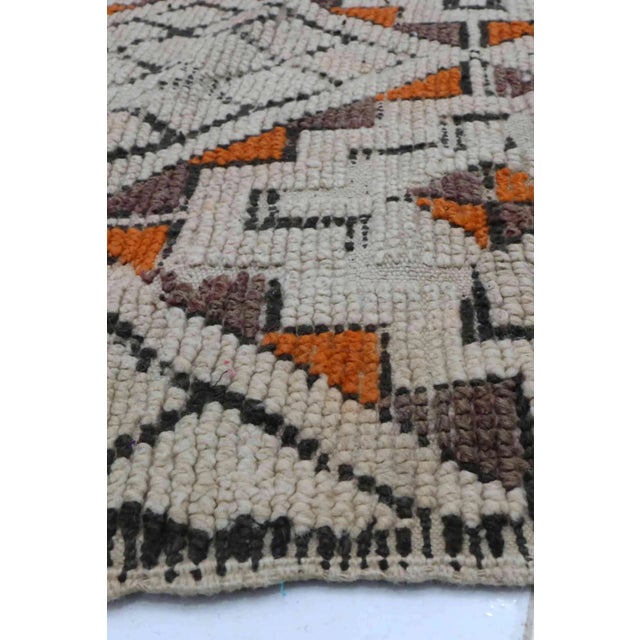 Tribal Moroccan Beni Ourain Rug - 6'1" X 13'8" Ft For Sale - Image 3 of 5
