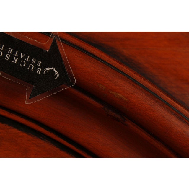 Italian Burlwood Monumental Library Bookcase Cabinet For Sale - Image 10 of 12