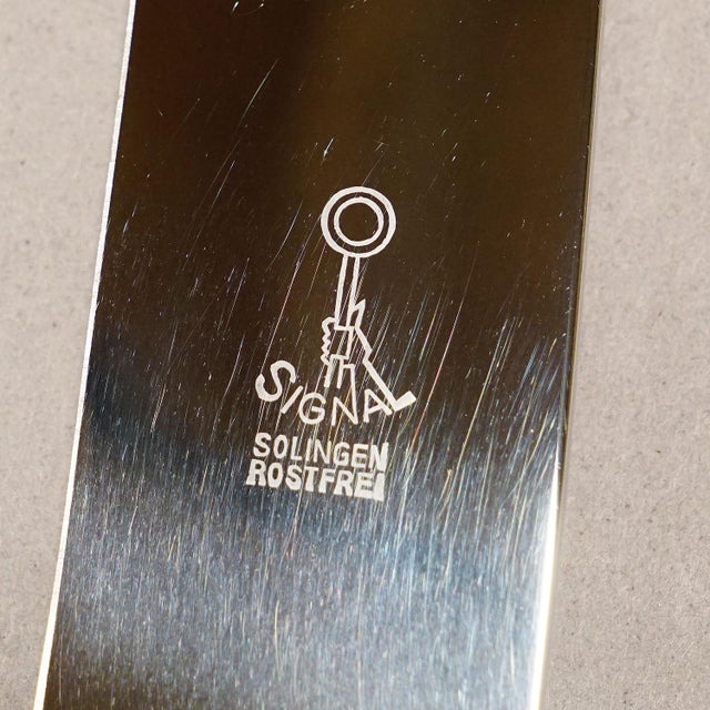 Vintage Stag Horn Carving Set Solingen, Germany For Sale - Image 6 of 7