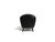 Mid 20th Century Pair of Sculptural Danish Club Chairs in Black Leather Attributed to Georg Kofoed For Sale - Image 9 of 14