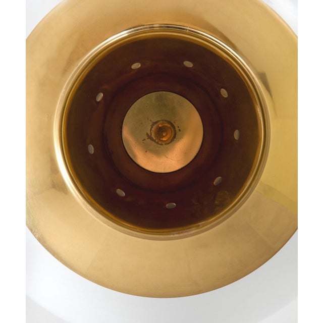 Metal Large LS2 Pendant in Brass by Luigi Caccia Dominioni for Azucena For Sale - Image 7 of 14