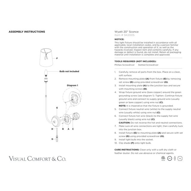 Metal Suzanne Kasler for Visual Comfort Signature Wyatt 20" Sconce in Hand-Rubbed Antique Brass with Linen Shade For Sale - Image 7 of 7