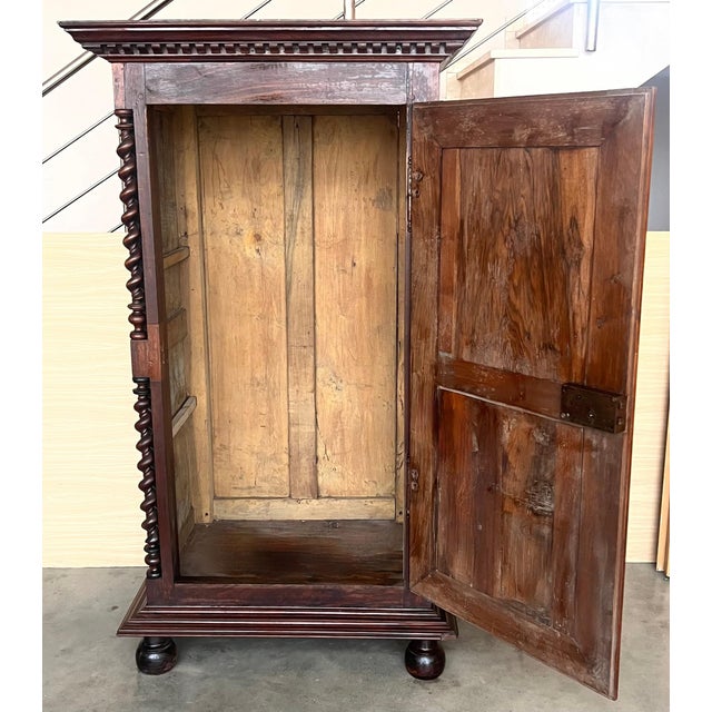 Baroque Antique 18th Century Oak Dutch Baroque Cushion Cabinet For Sale - Image 3 of 18