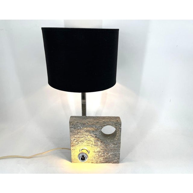 Postmodern Stone Table Lamp, 1970s For Sale - Image 12 of 14