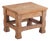 French Brutalist Style Oak Stool, C. 1960 For Sale