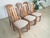 Set of 6 Oak Dining Chairs | Vintage 1990s Solid Oak High Back Chairs | Grey Upholstery | Excellent Condition A superb set...