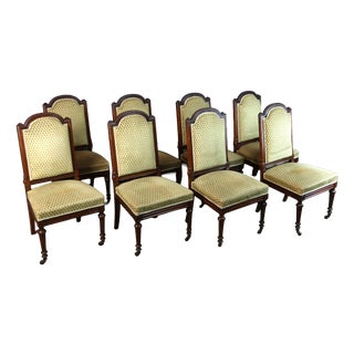 Napoleon III Chair in Walnut, Set of 8 For Sale