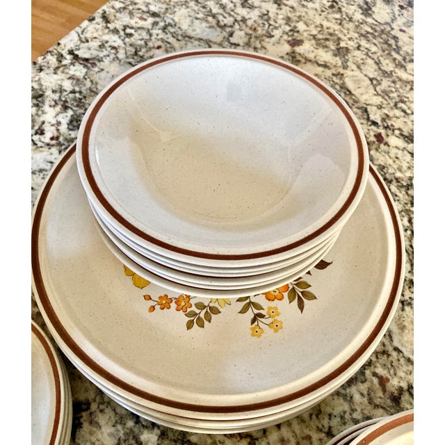 MidCentury Hearthside “Chablis” Collection 572 by Casual Elegance Stoneware of Japan Service