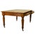 Brown Antique English Oak & Leather Top Double-Sided Library Table Partner's Desk 1860 For Sale - Image 8 of 13