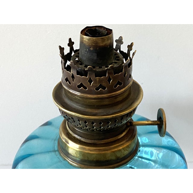 Antique Louis XVIII Empire Style Oil Lamp in Bronze from Charles For Sale - Image 6 of 13
