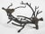 Vintage Rustic Cast Iron Sculptured With Two Birds Sitting on Branches For Sale - Image 4 of 4
