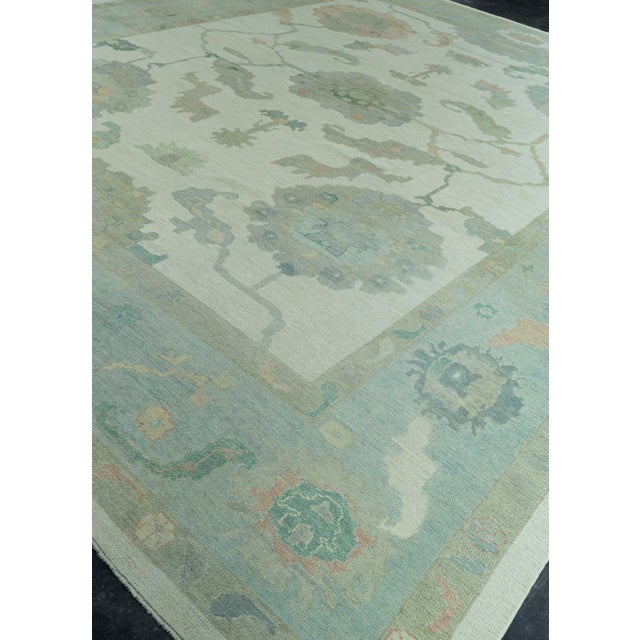 Turkish Turkish Oushak Rug 13'1" x 16'5" #19510 For Sale - Image 3 of 8