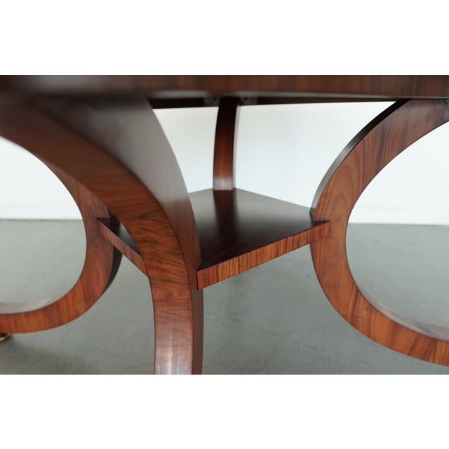 Brown Lillian August Portman Bow Leg Dining Table For Sale - Image 8 of 17