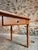 Brown French Oak and Walnut Dining Table with Marble Top For Sale - Image 8 of 18