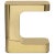 2020s Interlude Home Modern Brass Finished Metal Dorset Rectangular Side Table For Sale - Image 5 of 5