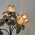Black Hollywood Regency Five-Light Lotus Flower Table Lamp in Smoked Glass, 1980s For Sale - Image 8 of 18