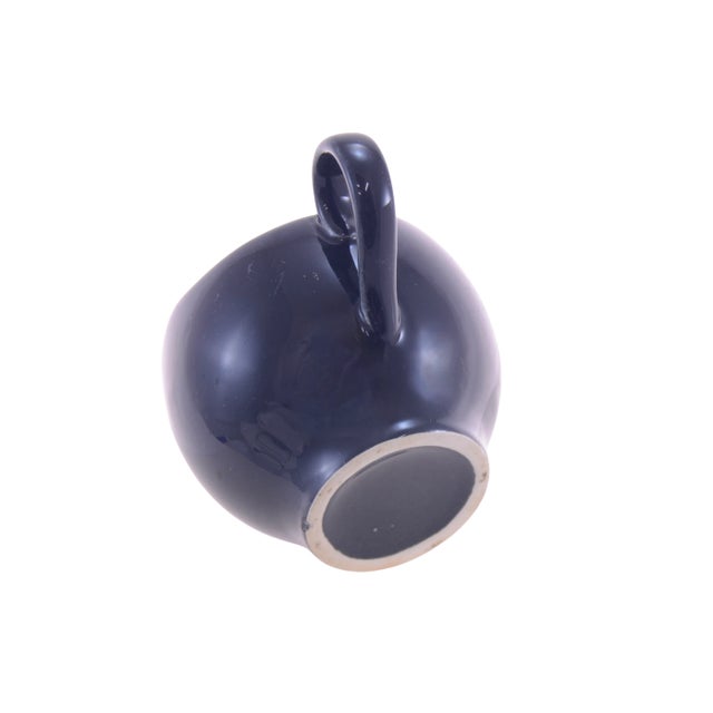 1960s Midcentury Slate Gray Ceramic Pitcher For Sale - Image 5 of 6