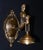 A striking French figural wall light combining classical Empire-inspired decoration with the sculptural character of early...