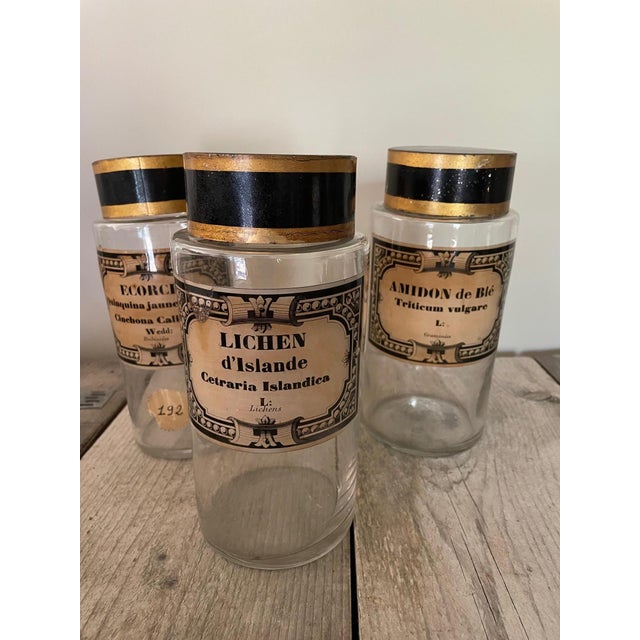 Metal Apothecary Jars, 1920s, Set of 3 For Sale - Image 7 of 7
