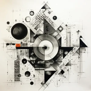 24' X 24' Black and White Abstract Minimalist Limited Edition Print