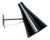 Mid-Century Black Adjustable Wall Lamp in style of Stilnovo, Lidokov, 1960s For Sale