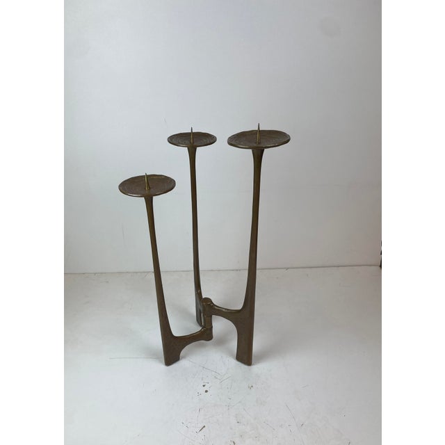 Brutalist Floor Candleholder by Michael Harjes, Germany, 1960 For Sale - Image 9 of 15