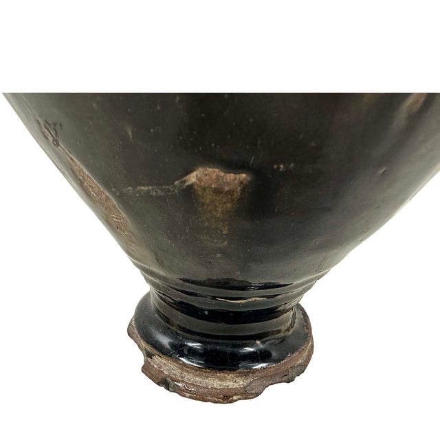 Antique Khmer Angkor Period Stoneware Baluster Vase For Sale - Image 13 of 18