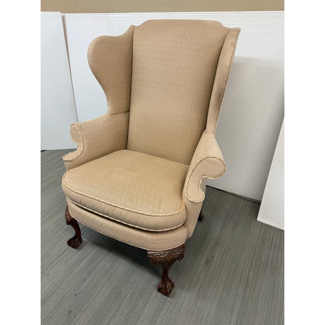 Queen Anne Southwood Furniture Connoisseur Collection Wingback Armchair For Sale - Image 3 of 12